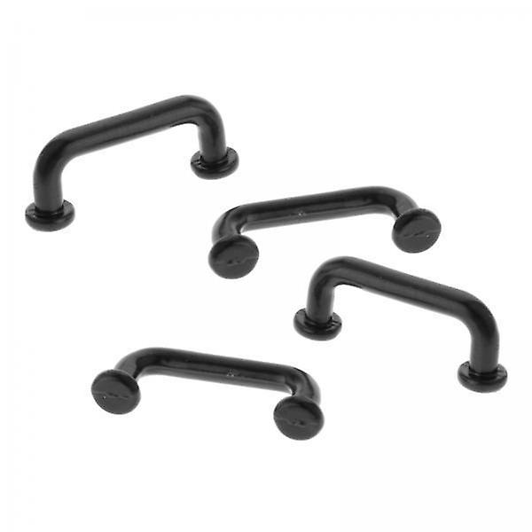 4x1:12 Mini Pulls Dollhouse Arch Shape for Gate Closet Large 4Pcs Black