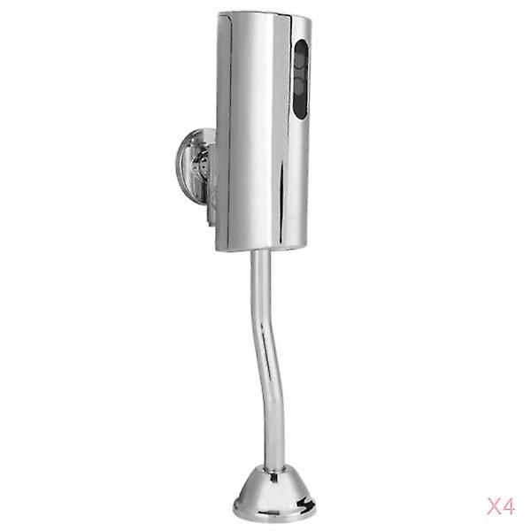 4x Wandmontiertes automatisches Infrarot-Urinalventil berührungslose Toilettenspülung