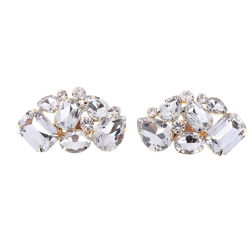 2 stycken Crystal Rhinestone Shoe Charms