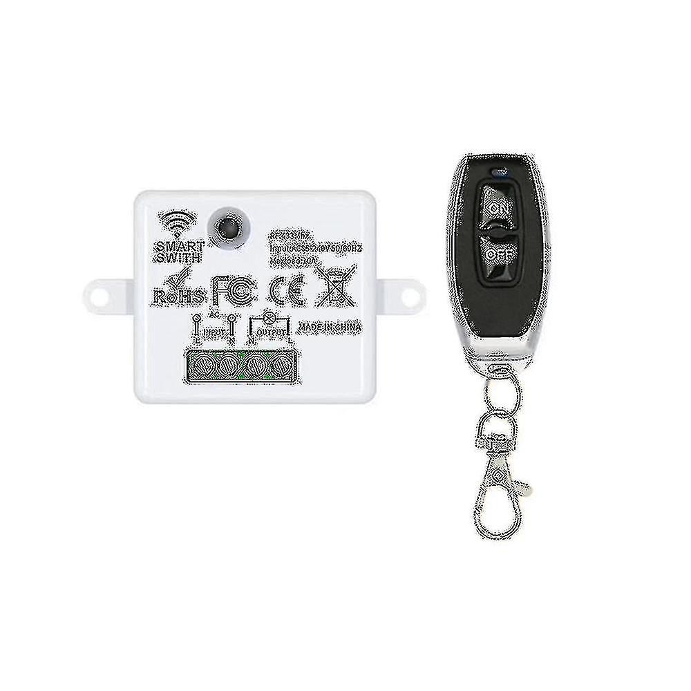433mhz Ac85-240v Wireless Rf Remote Control Switch 1ch Relay Receiver With On/off Transmitter For L