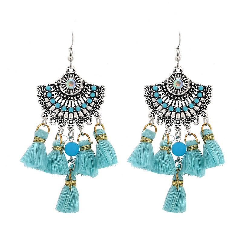 Ethnique Boho Drop Long Tassel Boucles d’oreilles pour femmes Maxi Brinco Mode Je