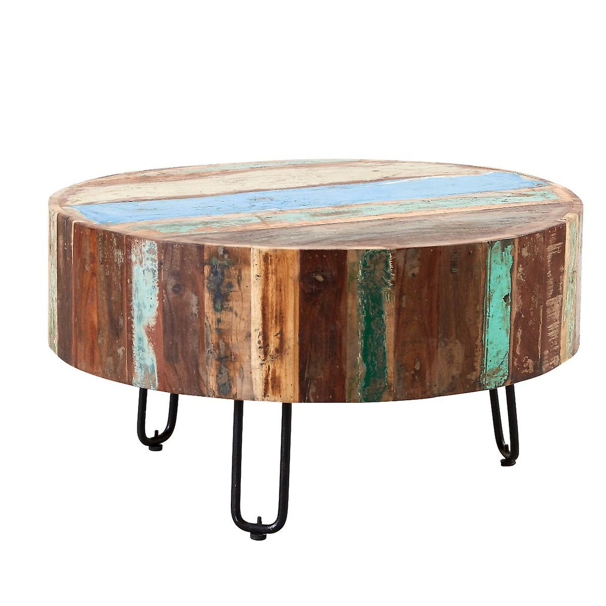 Arabella Reclaimed Boat Drum Coffee Table