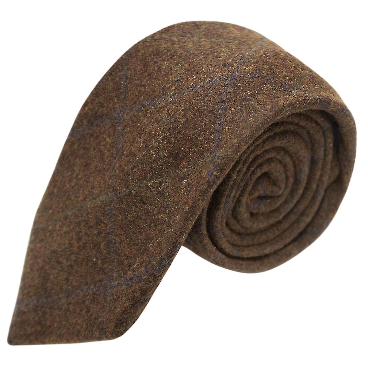 Heritage Check Cedar Brown Tie