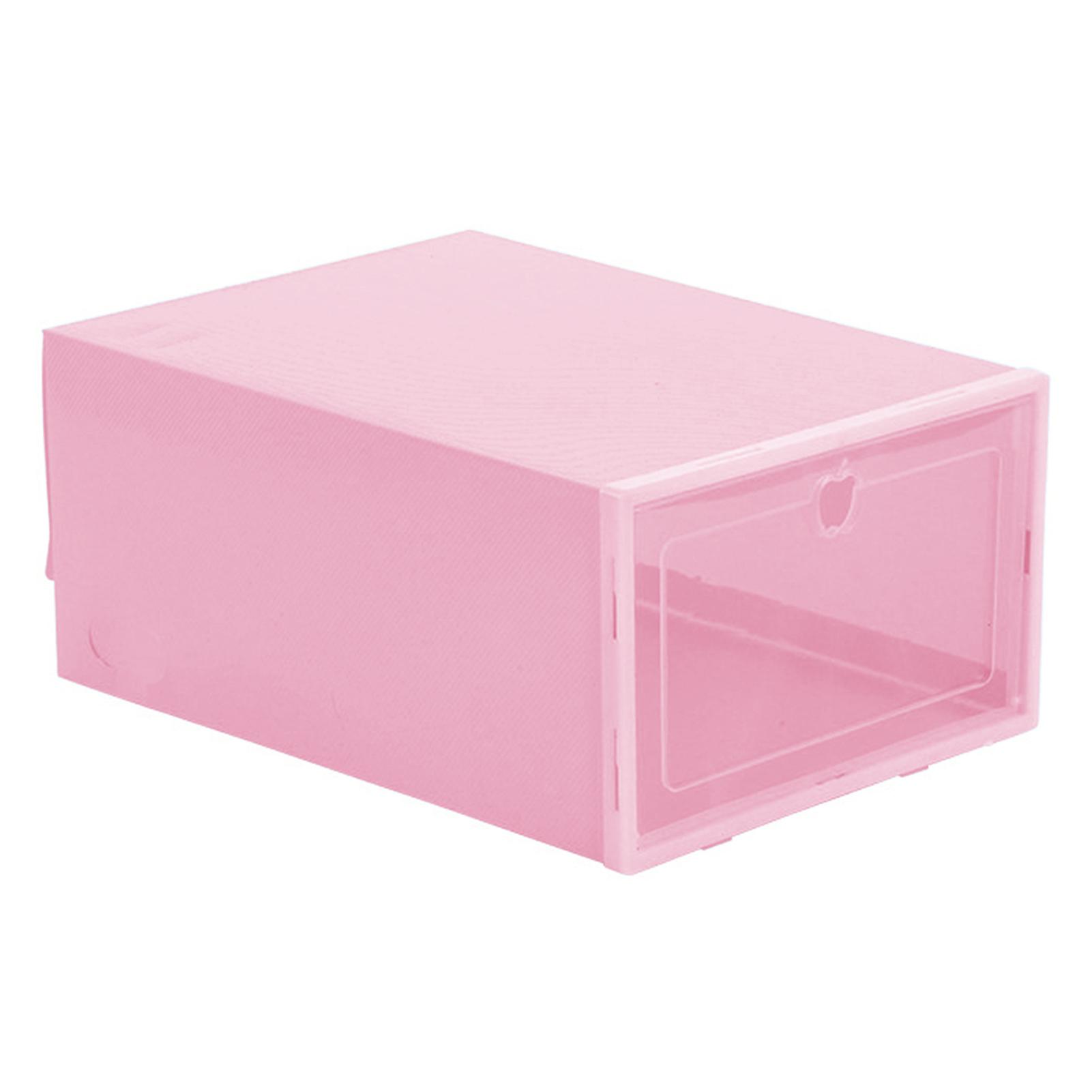 Foldable Clear Shoes Storage Box Dust-proof Stackable Shoe Organizer
