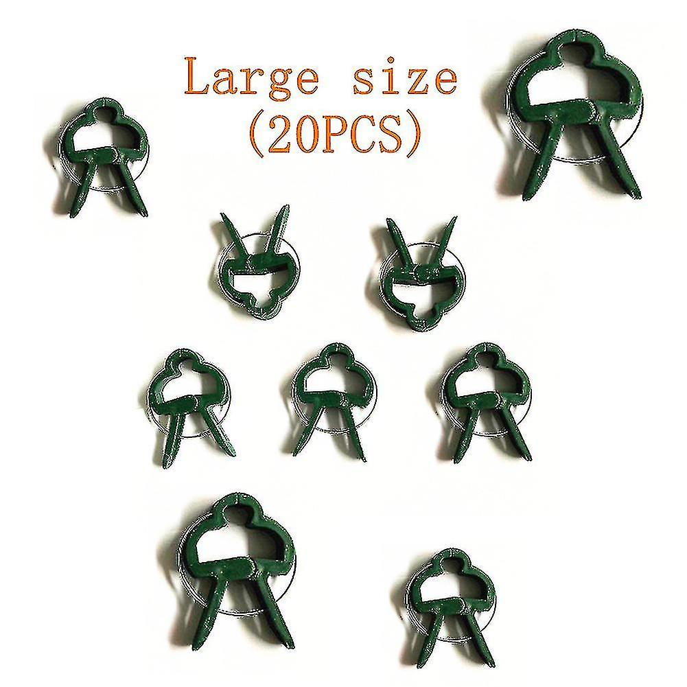 20 Pcs Reusable Garden Plant Fixed Clip Support Fastener Vegetables Flowers Bound Clamp New High Quality