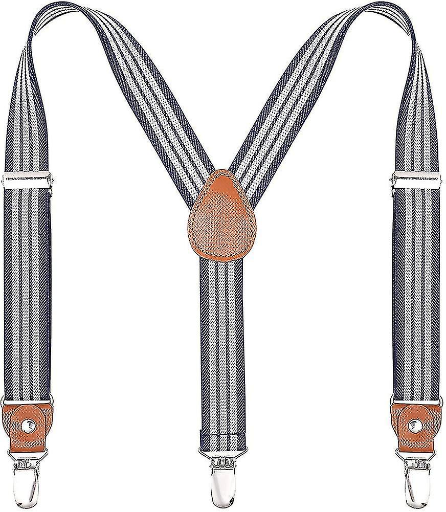Children Men Suspenders Wide Elastic - Length Adjustable Y-shape With Strong 3