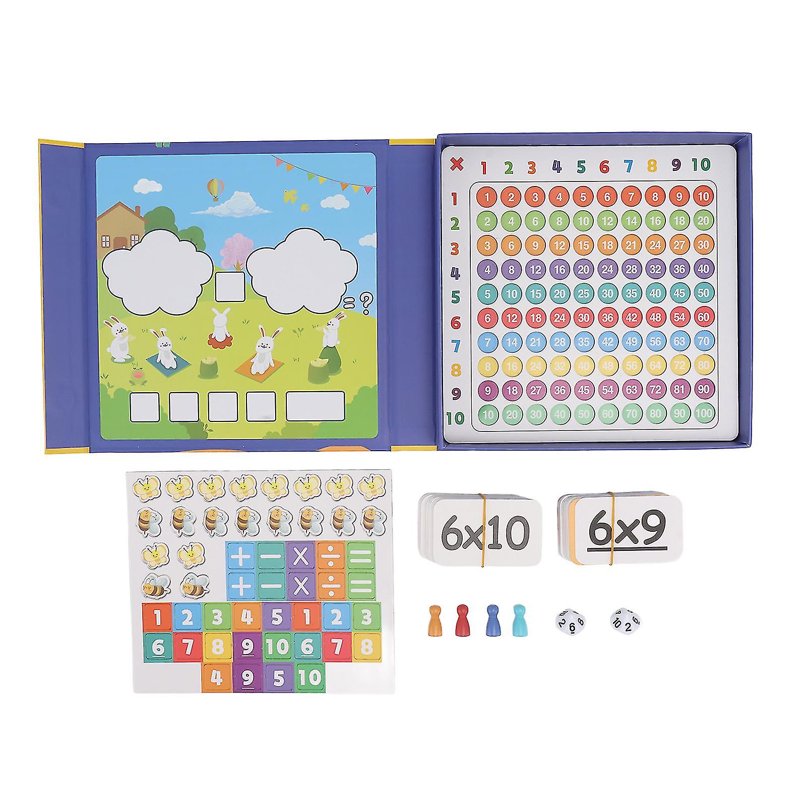 Math Learning Board for Kids Exercise Hand Eye Coordination Logical Thinking Portable Math Education Toys