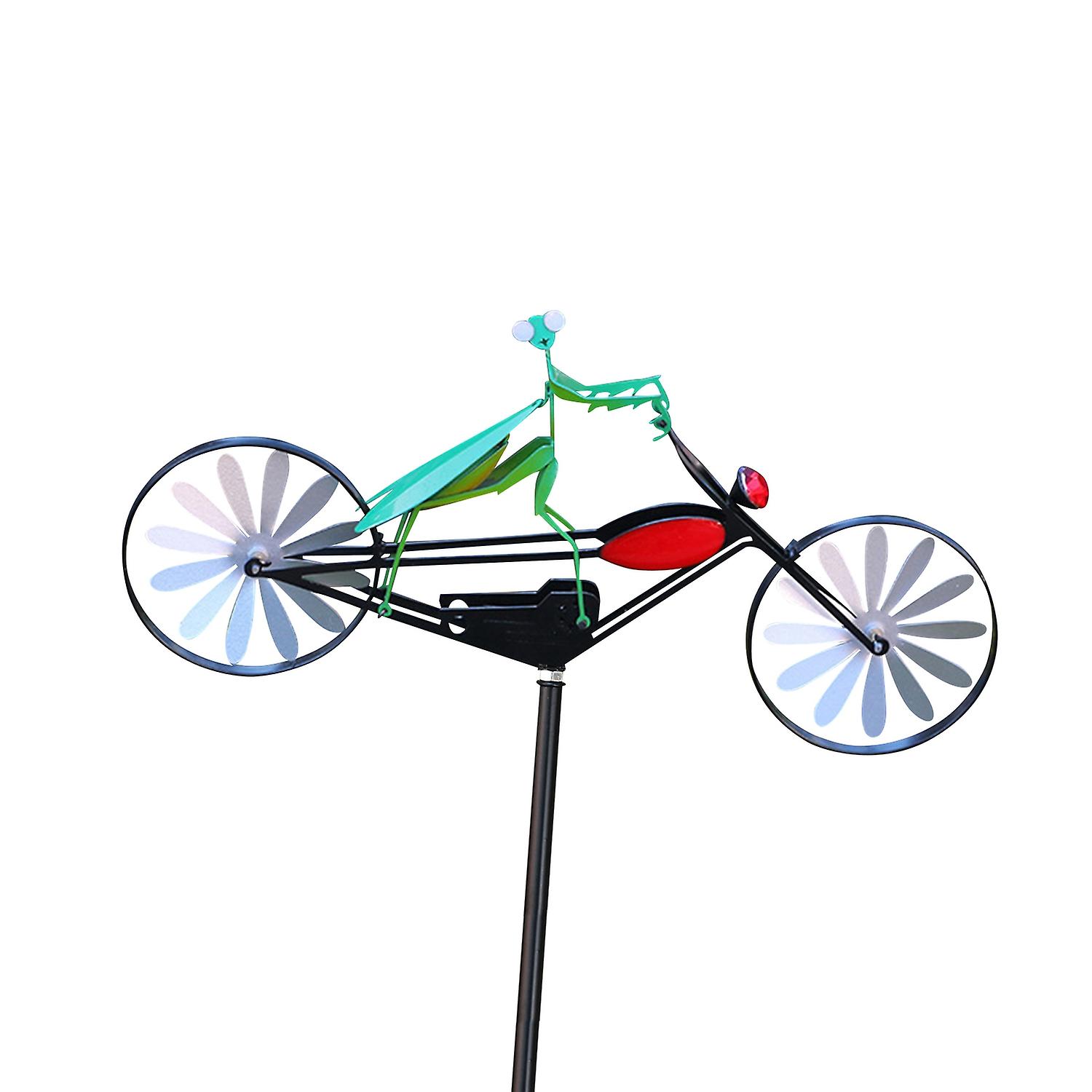 Vibrant Mantis Wind Spinner Yard Metal Windmill Garden Decor 2023