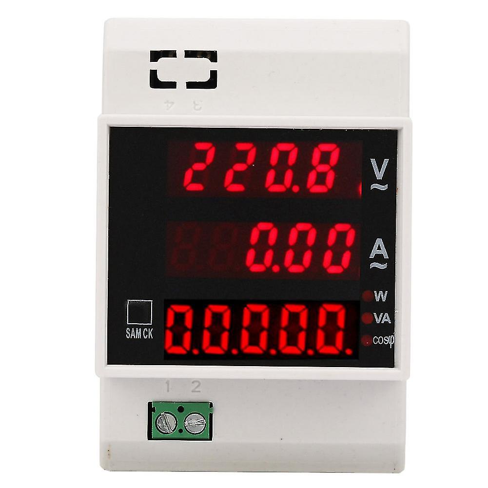 Digital Energy Meter Din Rail LED Active Power Factor MultiFunctional Power Met