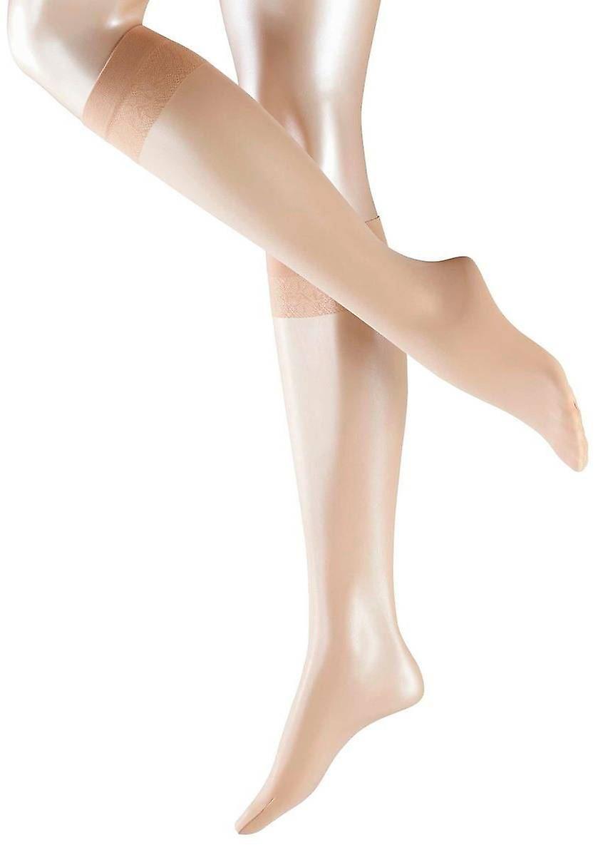 Falke Matte Deluxe 20 deniers Transparent genou élevé collants - Crystal Beige