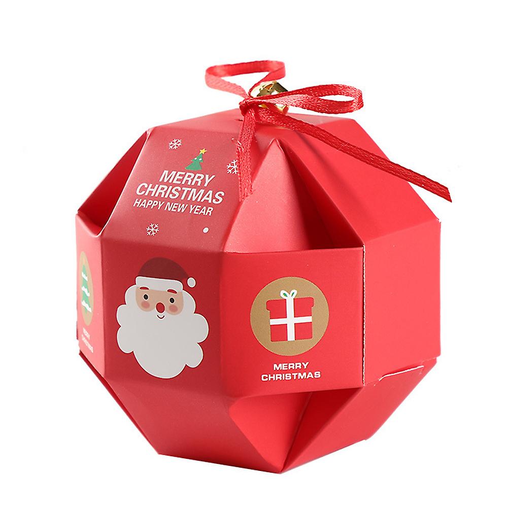 10pcs Christmas Candy Packaging Box with Straps Gift Color Box for Party Xmas Gift Cookie Candy for Kids