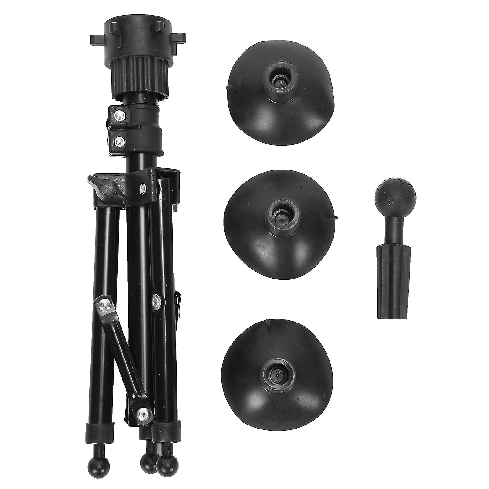Metal Mannequin Head Stand Adjustable Hairdressing Training Head Tripod AccessoryBlack