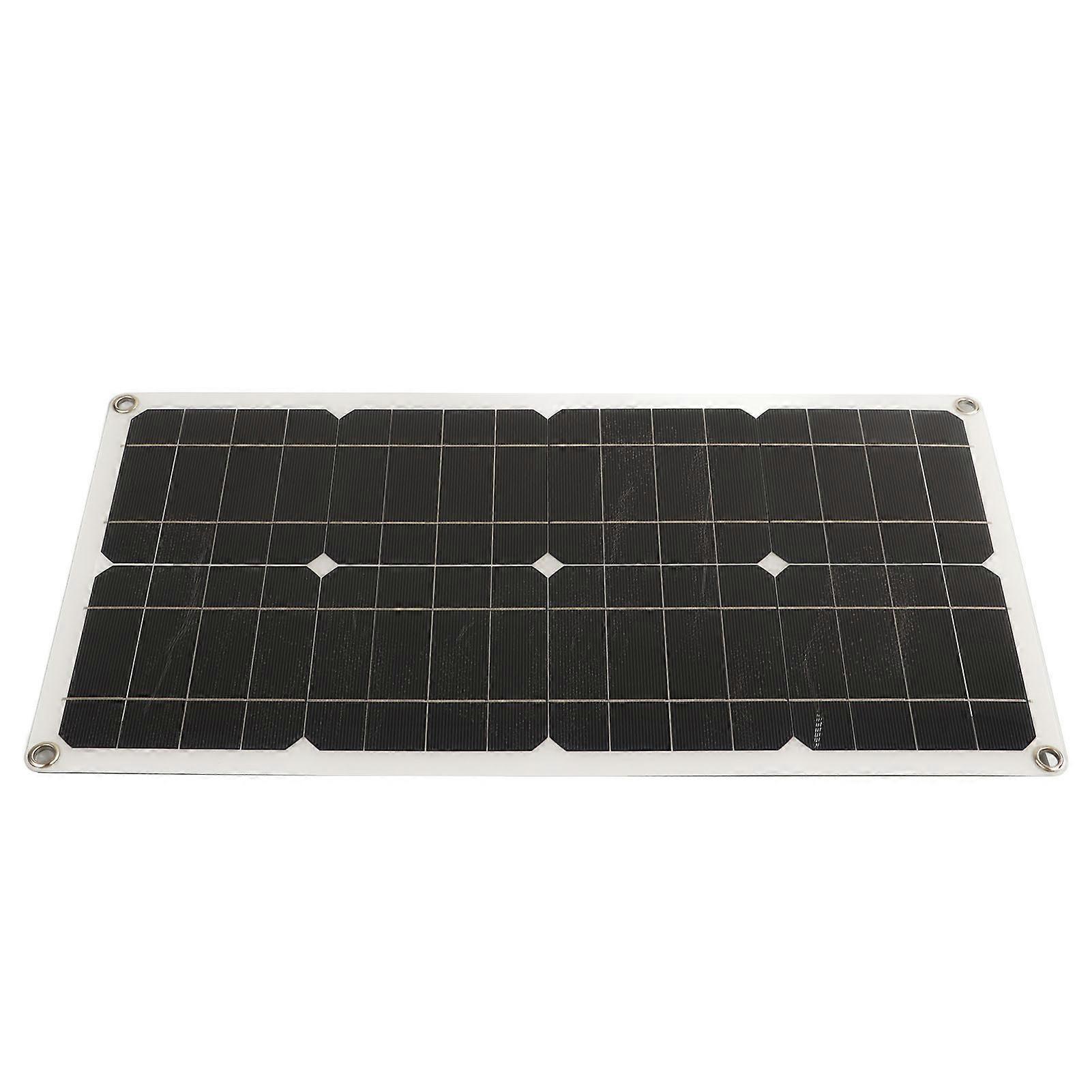 25-W-Solarpanel, IP65, wasserdicht, 12 V, 24 V, adaptiver Hochleistungs-Überladeschutz für Wohnmobil, Auto, Boot, Anhänger, 10-A-Controller