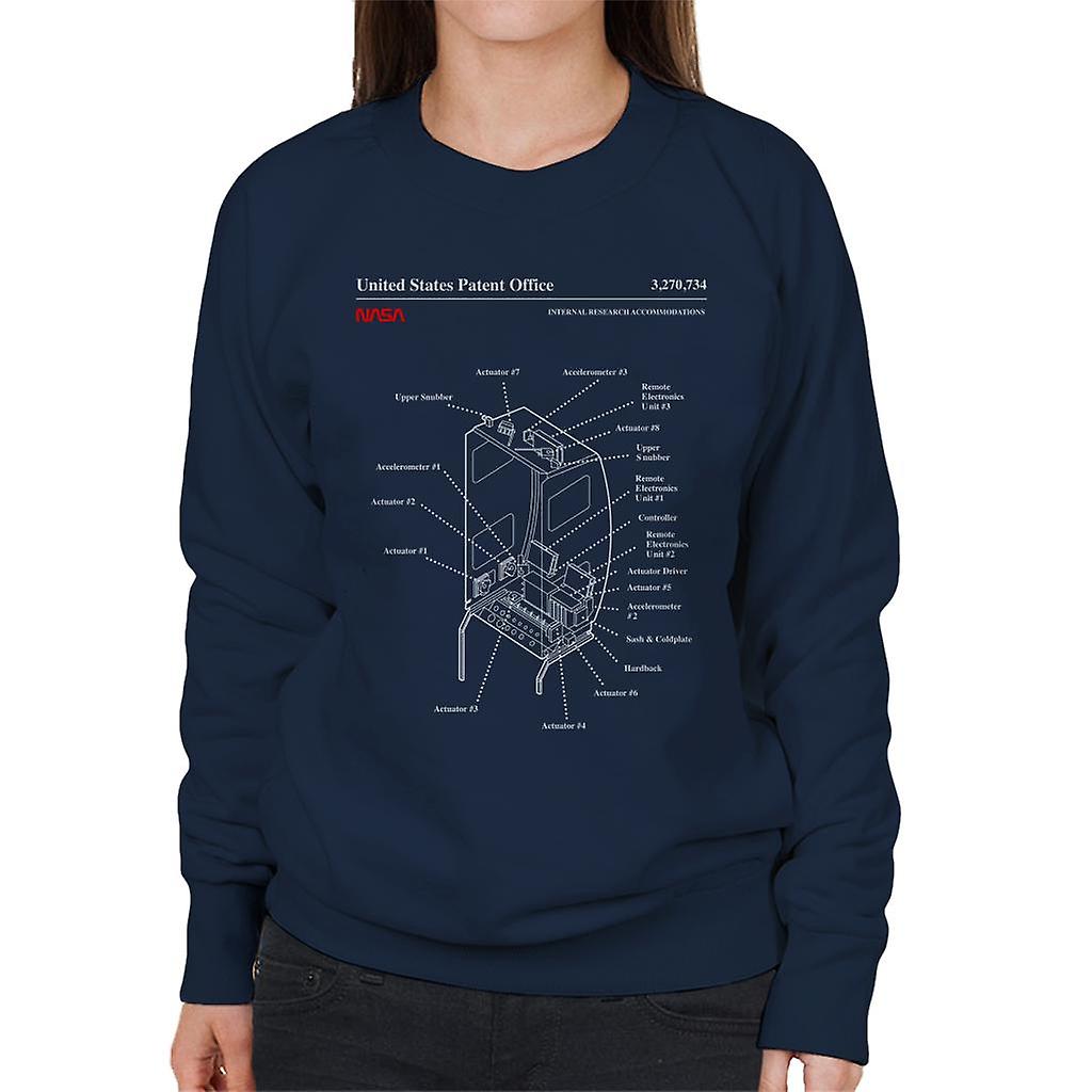 NASA Internal Research Accommodations Blueprint Women's Sweatshirt