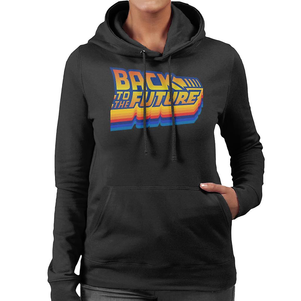 Back to the Future Gradient Logo Women's Hooded Sweatshirt