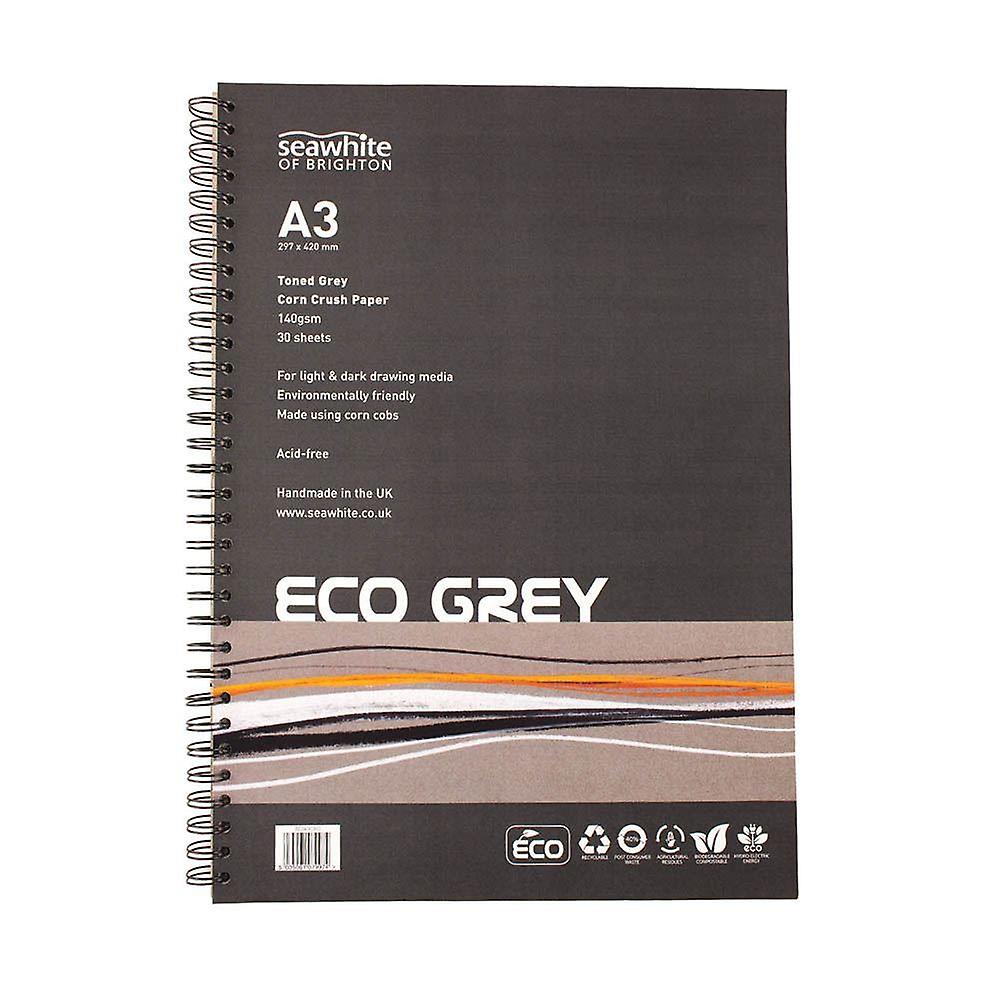 Seawhite Eco Grey Corn Crush Recycled Drawing Paper Pad A3