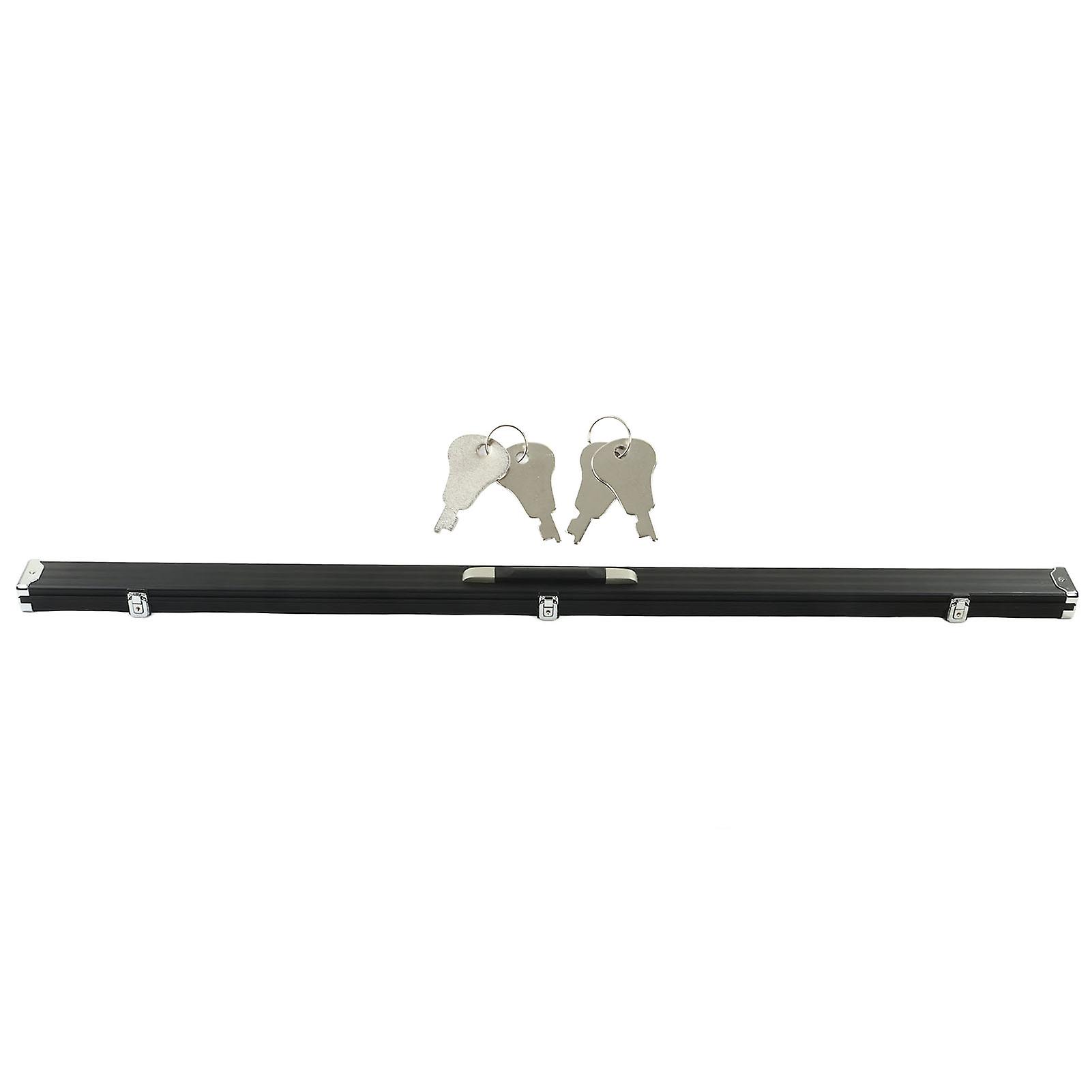 Hard Pool Cue Carrying Case Aluminum Alloy 2 Slots Black