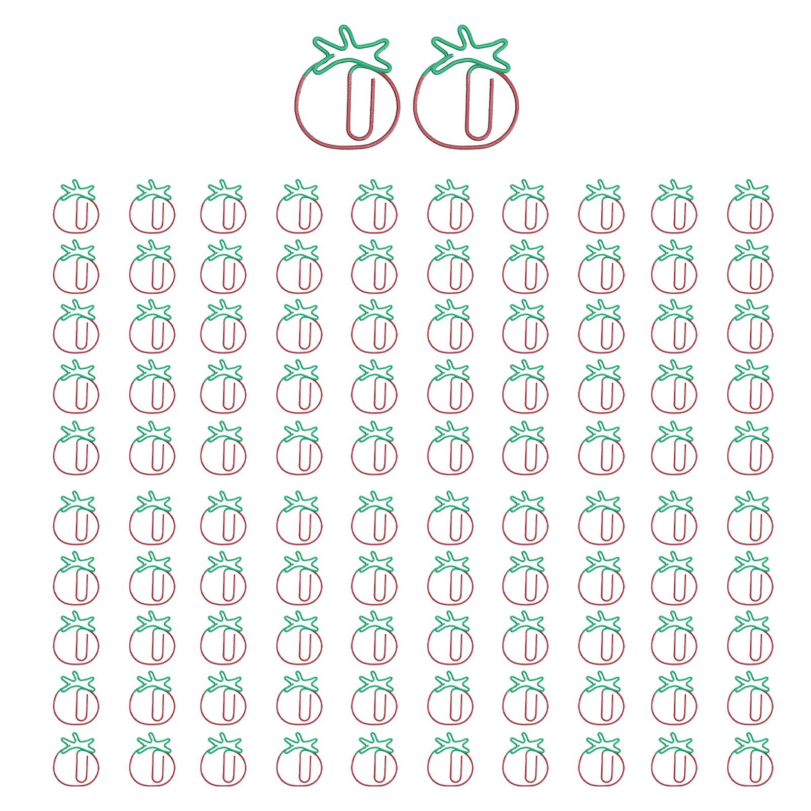 100 Pcs Cute Shaped Paper Clips - Light Portable Office Clips for Document Files