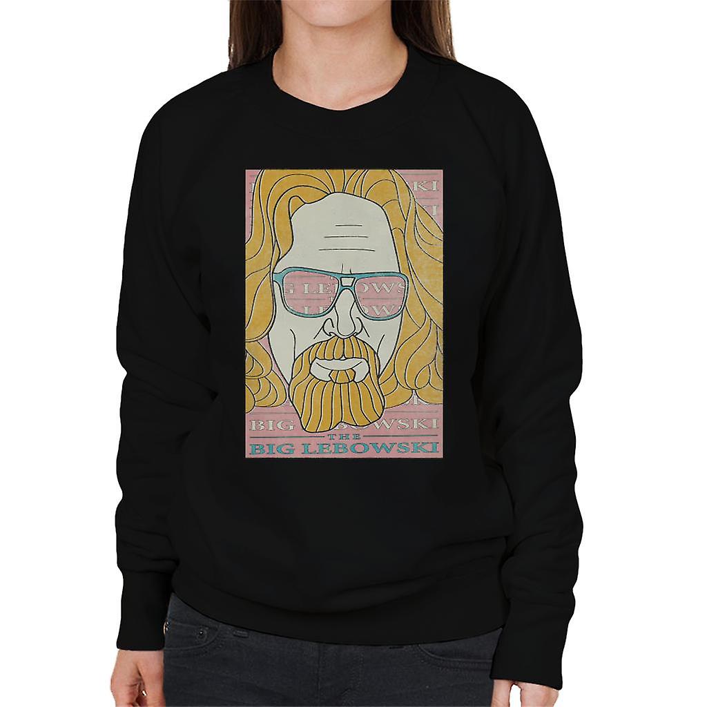 The Big Lebowski Retro Ink Lines Women's Sweatshirt