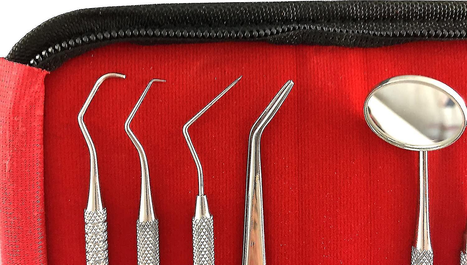 Cura Dei Denti Set Dentale 5 Pulizia Denti Rimozione Tartaro Sonda - Foto 5
