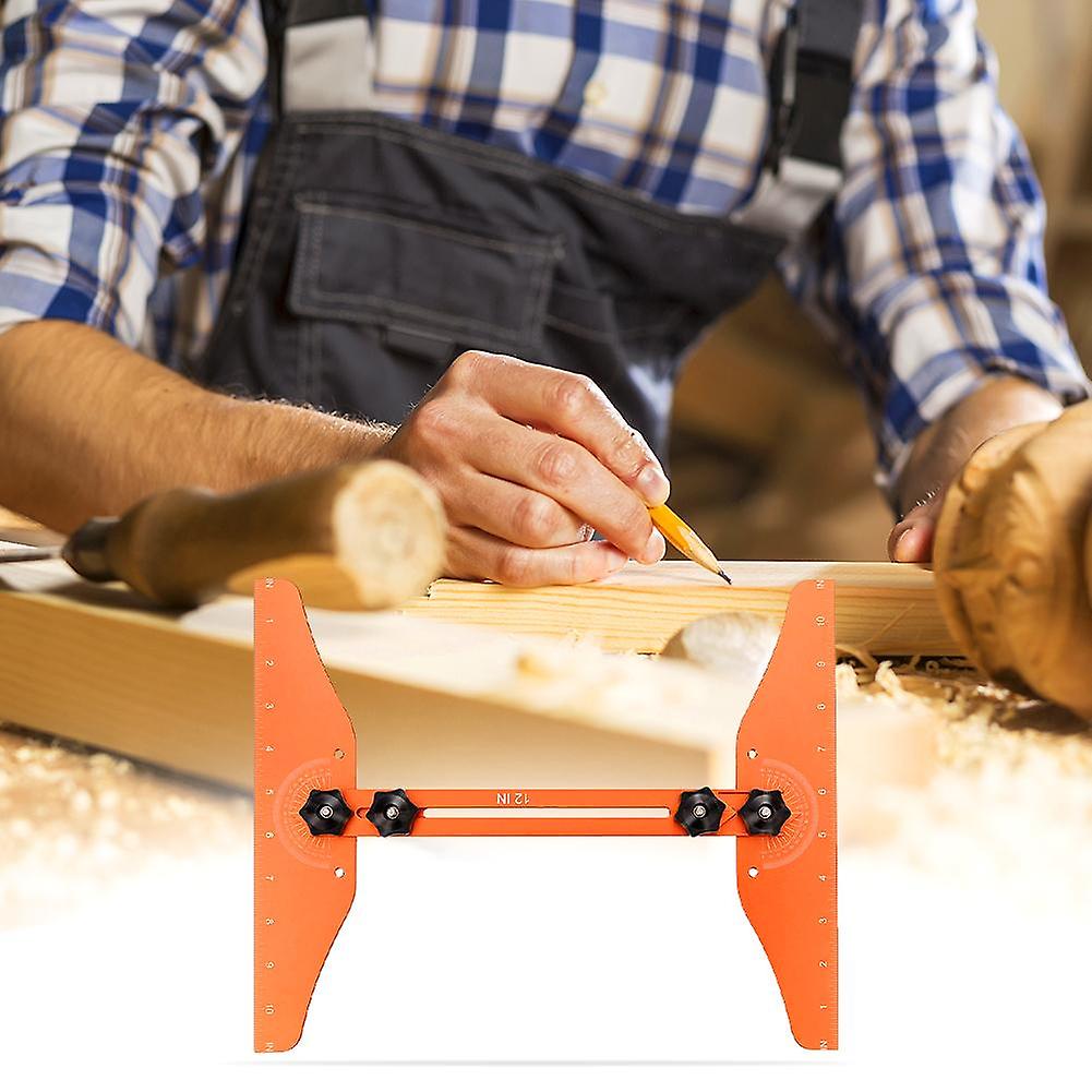 Aluminiumslegering Trappemåler Trebearbeidingsmålerverktøy 8-56 tommer Scribe Tool