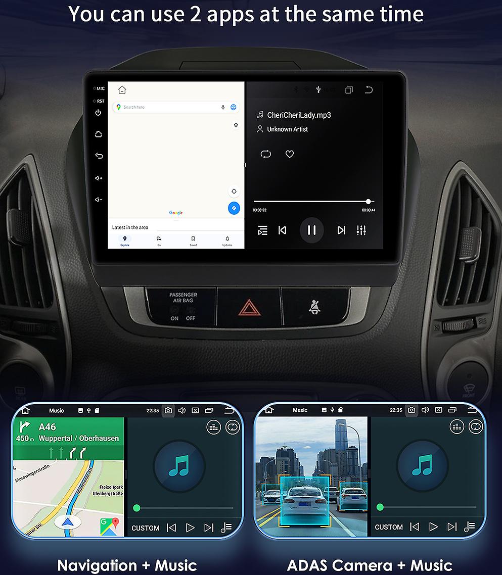 Multimedia Car Radio Player for Hyundai LX35 Tucson 2011-2017 CarPlay Android Auto 2din GPS 7862 Car Intelligent System WIFI DSP