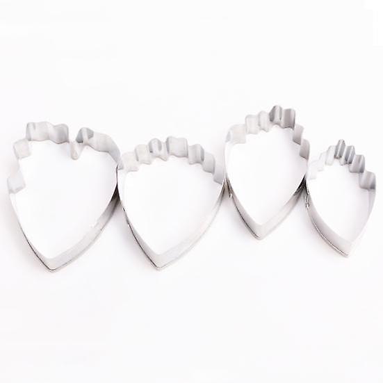 4 Stück Ausstechform Pfingstrose Blumenblätter DIY Form Wiederverwendbares Kuchenbacken