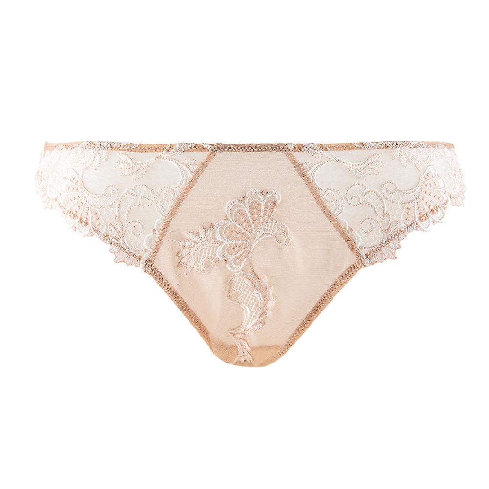 Lise Charmel lingerie Dressing Floral Slip Séduction Brown/Ivoo ACC0788