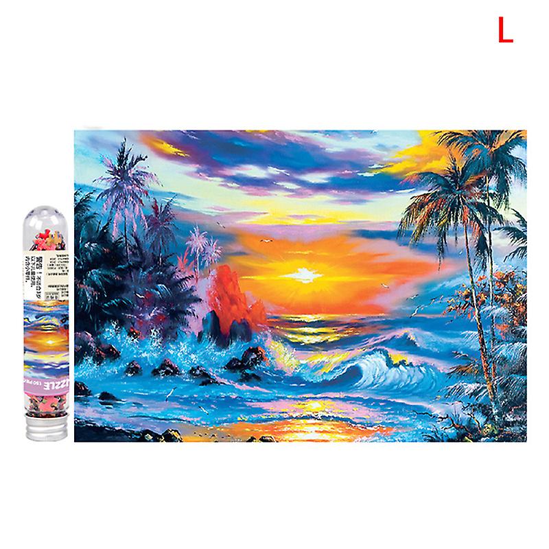 150Pieces Multi-type Landscape Puzzle Game Test Tube Packaging Adults Puzzle Toy