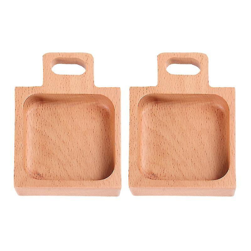 2pcs Beech Snack Sauce Dishes