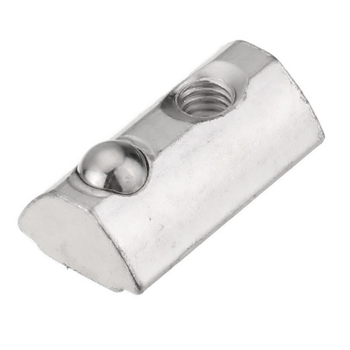 50Pcs 20 Series Elastic Nut Round Roll T Slot Spring Nut For 20 Series Aluminum Profile