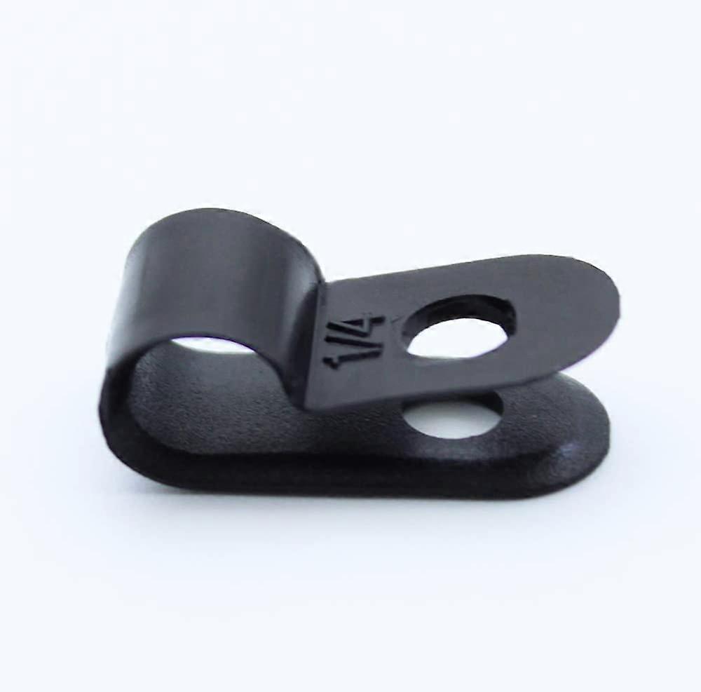 200 Pieces Cable Clips Nylon Cable Management Drop Wire Holder Black