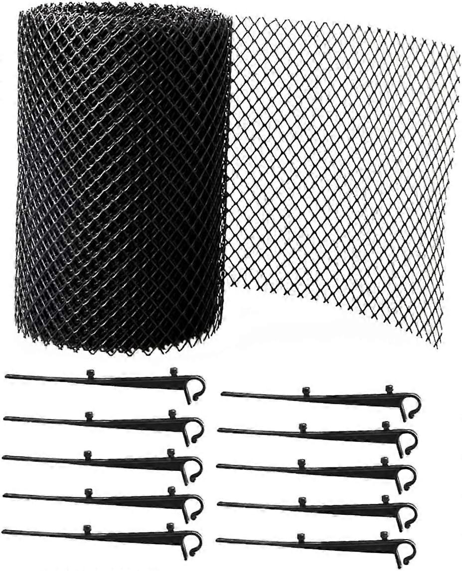 1 set of anti fall net, gutter blade protection net, gutter protection filter, water tank net, mesh cover, garden grid net, rainwater ditch net