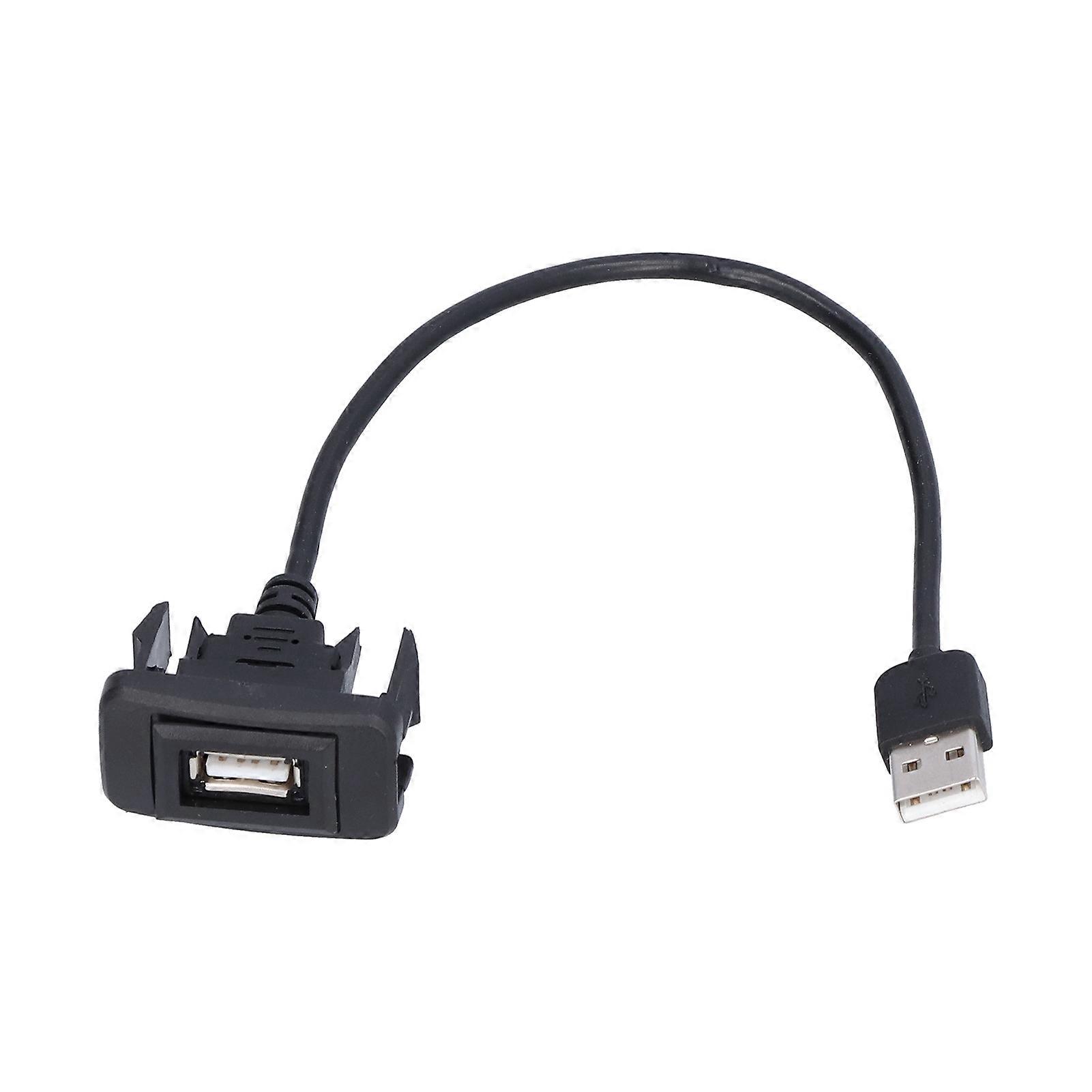 Θύρα USB αυτοκινήτου Πρίζα Ευέλικτη επέκταση Καλώδιο φόρτισης Προσαρμογέας ταμπλό Χωνευτό Mount