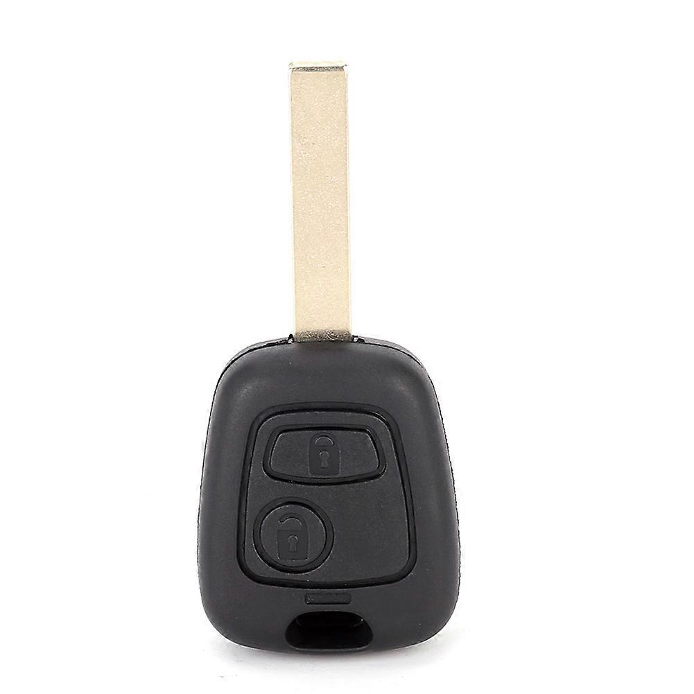 2 Buttons Car Key Shell Case Replacement Accessory Fit for Peugeot 107 207 307 407 D05