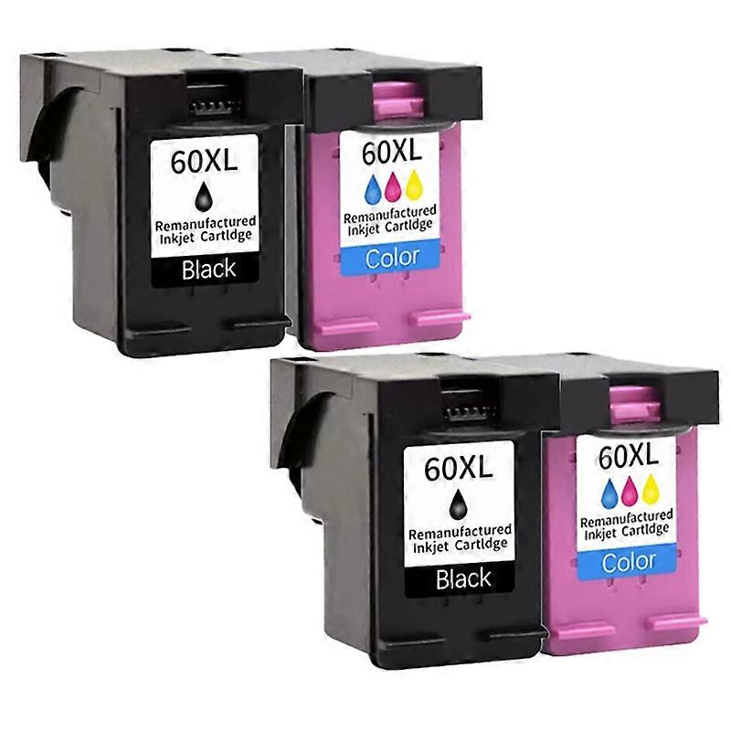 60xl Compale Ink Cartridge For Hp 60 Xl Photosmart C4780 C4783 C4795 C4799 D110a F2400 Deskjet D1660 D1663 D2530 D254