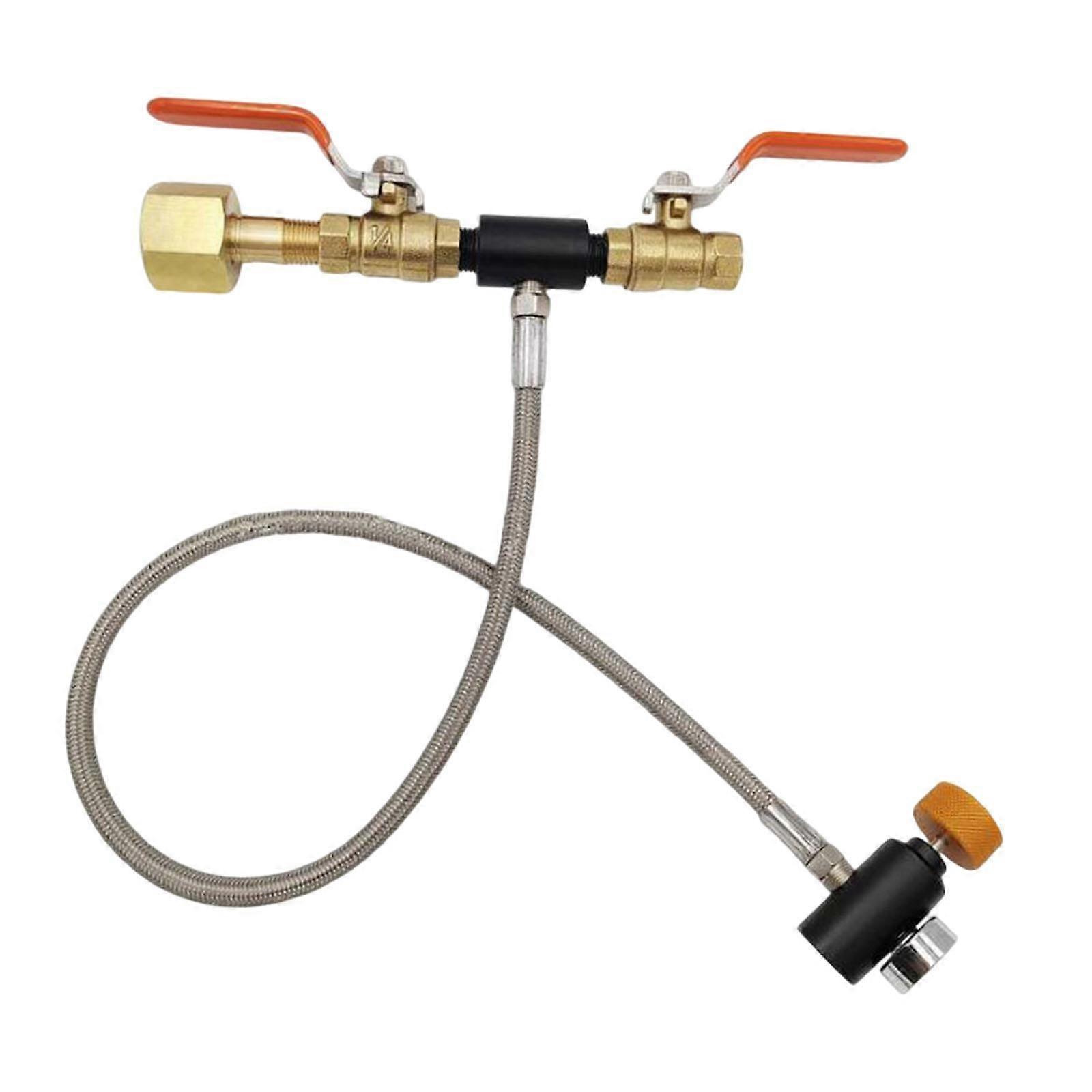 CO2 Cylinder Refill Adapter Hose Fill Station Connector Kit for Filling Soda 24 inches