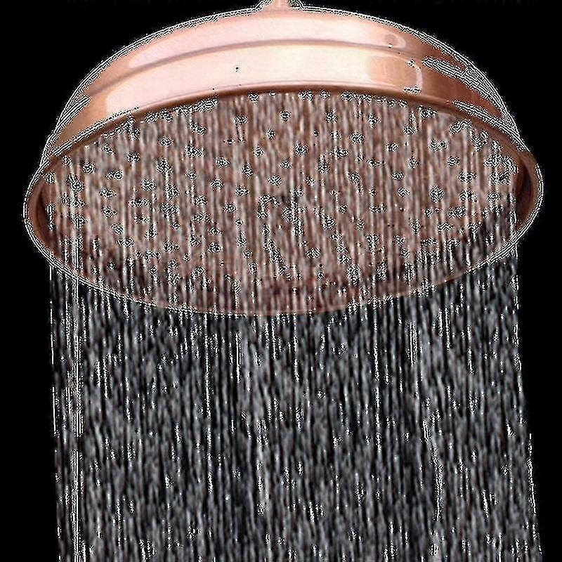 8-Inch Elevated Red Bronze Antique Overhead Shower Head