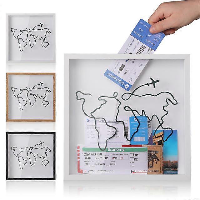 Adventure Archive Box, Travel Adventure Archive Shadow Box, 3D Picture Frame For Tickets