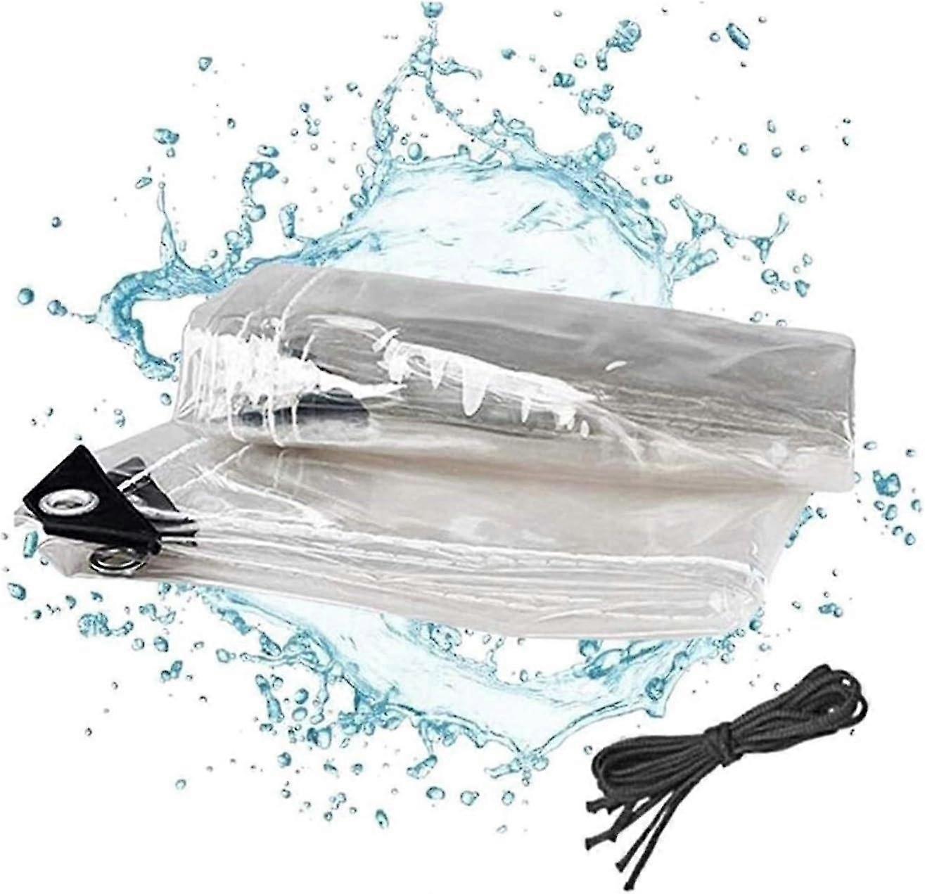 Thickened waterproof tarpaulin hot melt watertight soft PVC glass transparent 1m x 1m