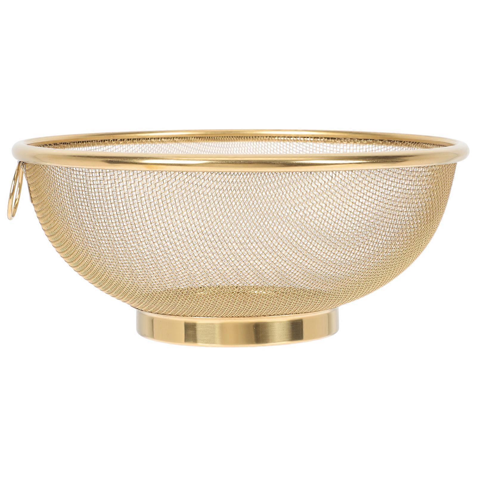 Stainless Steel Mesh Colander Strainer Basket Drainer Fine Mesh Strainer
