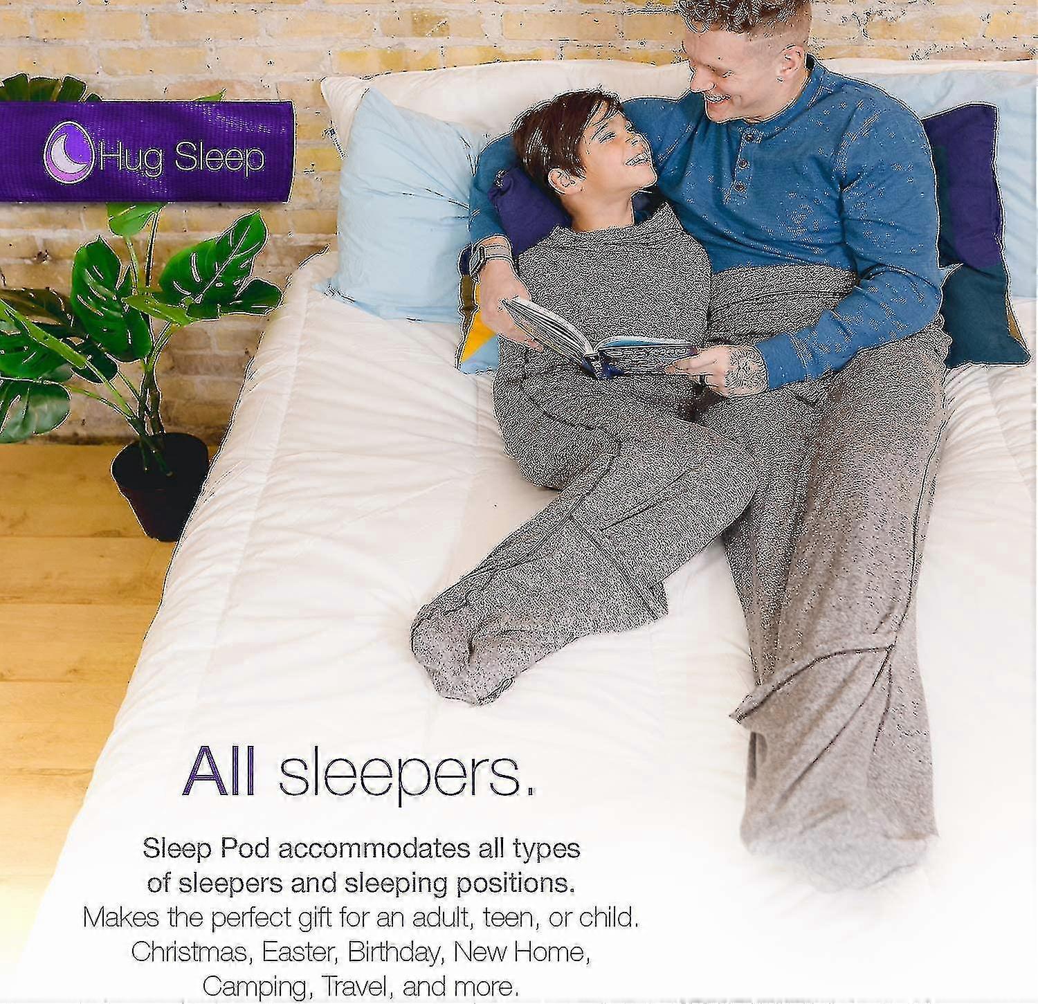 Placcatura Sleep Pod Move Con Cappuccio - Taglia Media, Grigia (Lavabile In Lavatrice)