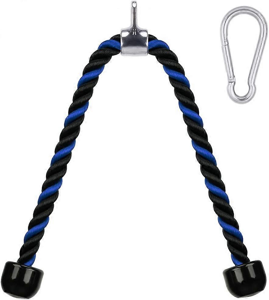 PIAO Heavy Duty Trizeps Seil 36 Zoll Pull Down Fitness Kabel Befestigungsmaschine Beschichtetes Nylonseil mit Edelstahl Karabinerhaken A86
