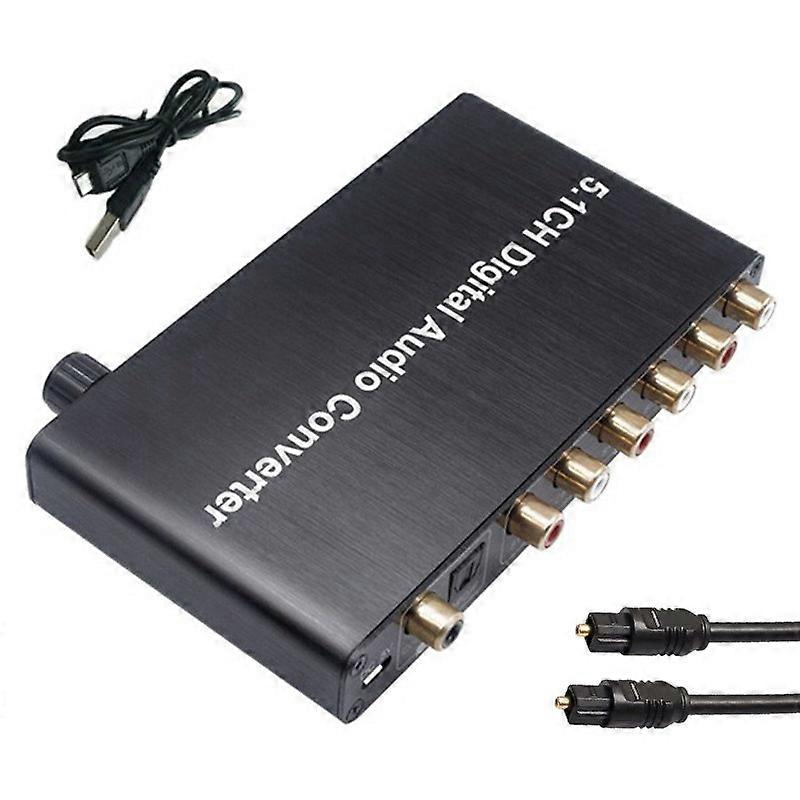 5.1Ch Digital Audio Converter Dts / Ac3 For Dolby Decoding Input 5.1 Decoder Spdif Coaxial To Rca