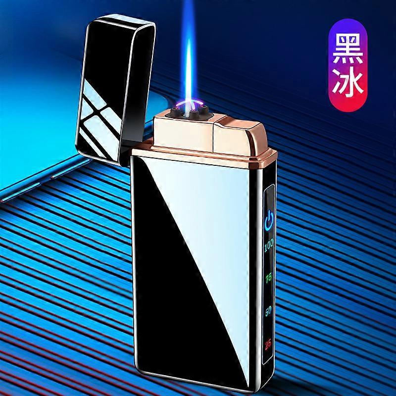 Personalized Cross-Border Multi-Functional Lighter Pulse Electronic Cigarette Lighter Double Arc Windproof Direct Punching Lighter