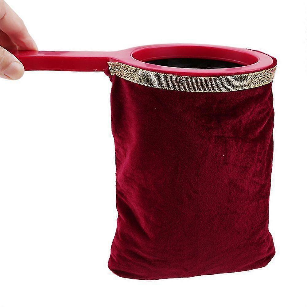 Change Bag Zipper Red Changing Silks Sponge Balls Magic Trick Changing Accessory-YuJia