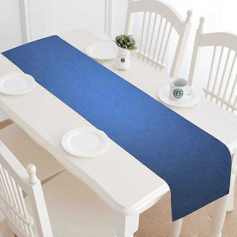 Blue Table Runner For Office Kitchen Dining Room Wedding Party 40x180 Cm