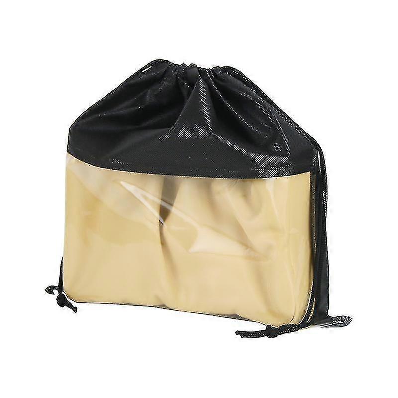 12 Pack Portable Shoe Bags For Travel Large Shoes Pouch Storage Organizer Clear Window With Drawstring For Men And Women Black A