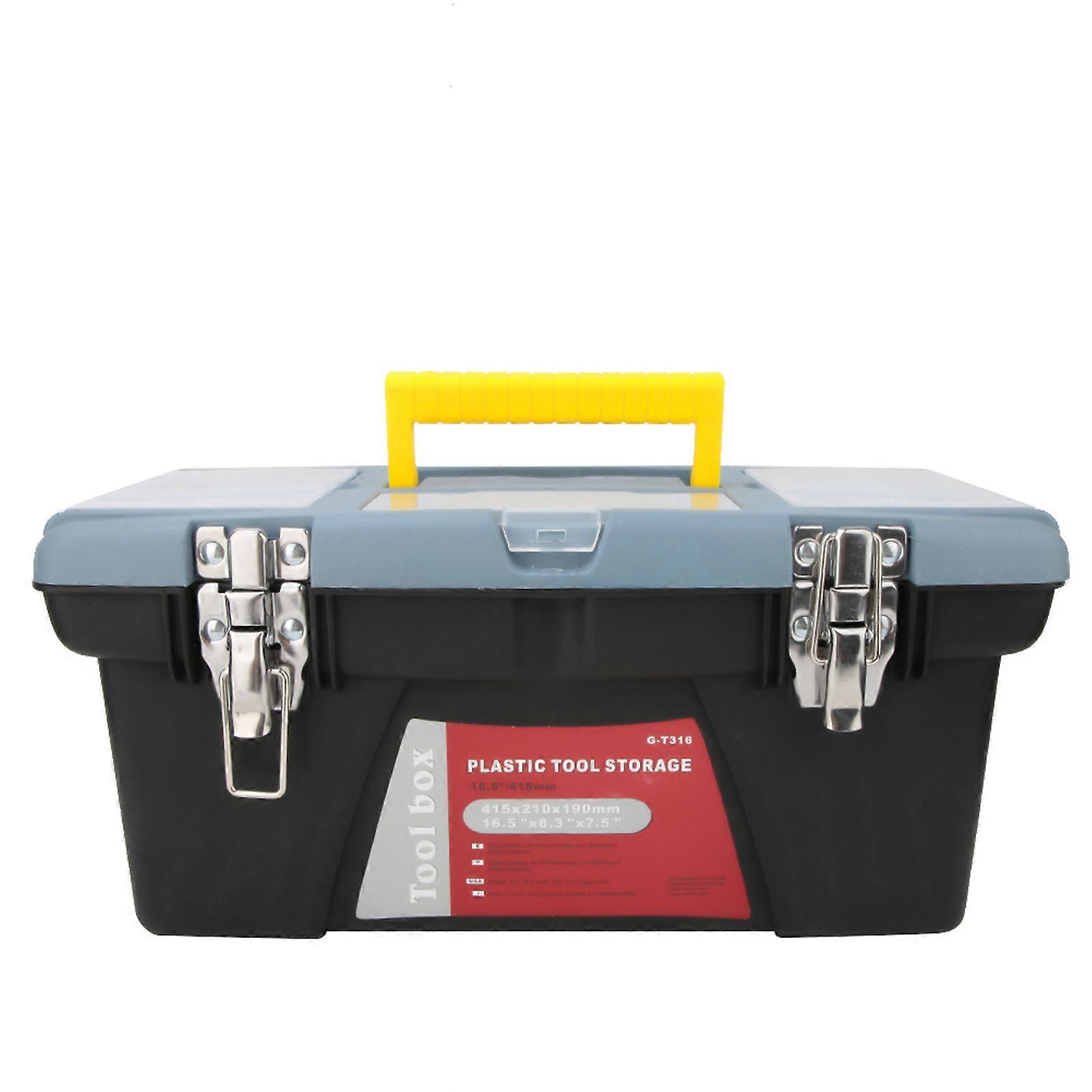 Portable Toolbox with Carrying Handle Hardware Storage Case Repair Tool Container (G T316)