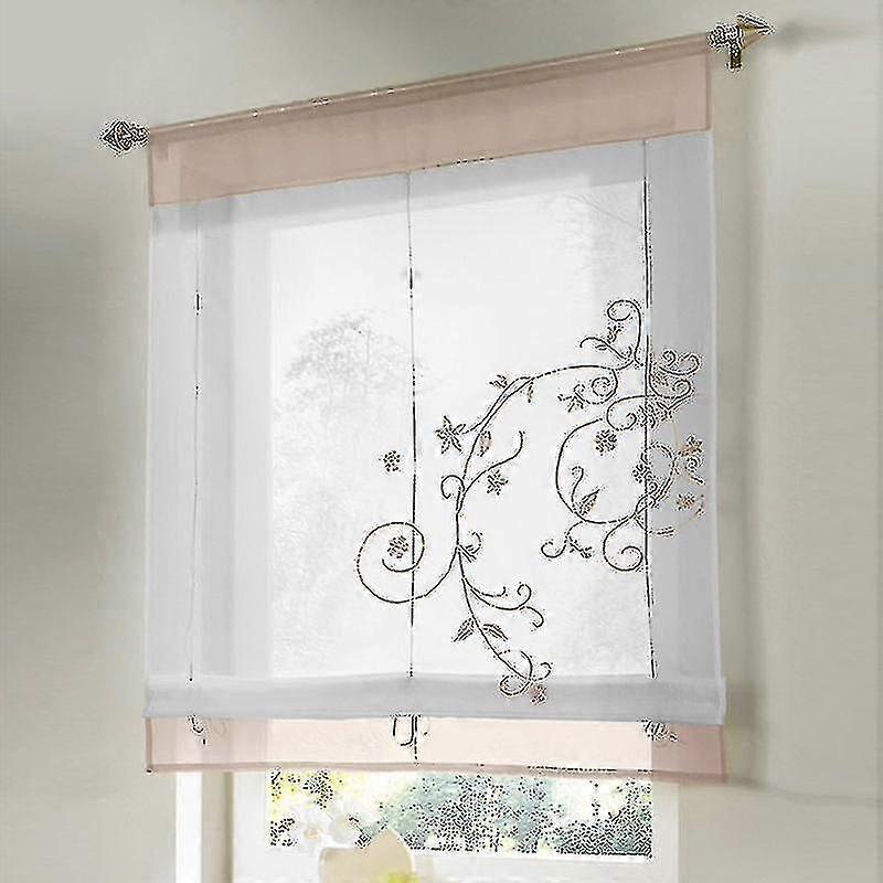 2024 Curtain Curtain Window Roman Blind Roman Curtain Flowers 100 * 140cm